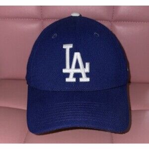 LA Dodgers New Era 39THIRTY Hat - Blue Stretch Fit Cap - Size Small/Med